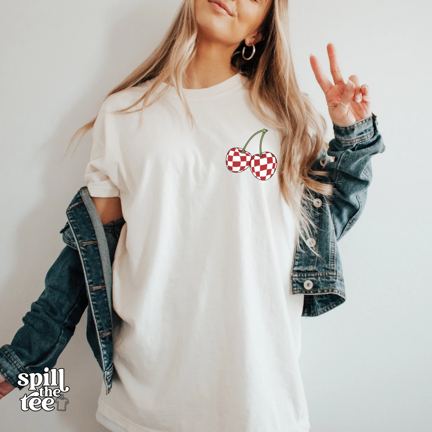 Checkered Cherries Pocket Size