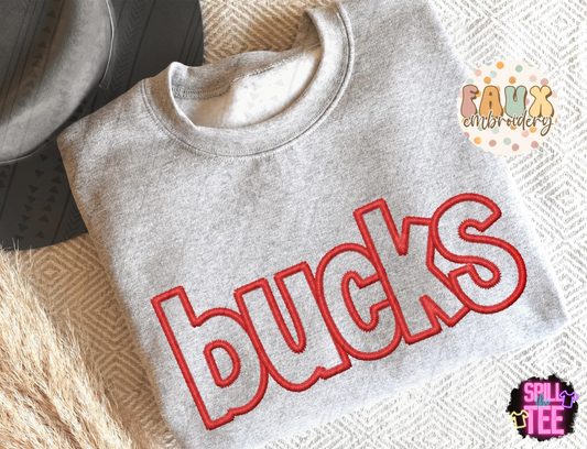 SCHOOL SPIRIT FAUX EMBROIDERY